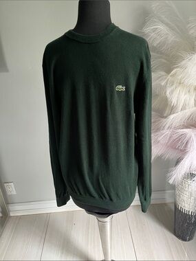 Lacoste Men's Forest Green Crewneck Sweater